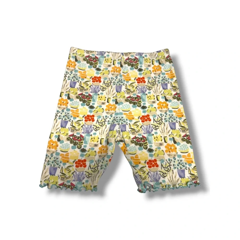 Gymboree‎ Girls Bonjour Provence Farmers Market Print Bike Shorts Vintage 2004 5